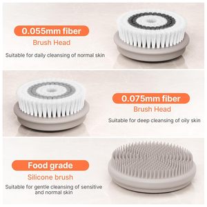 Facial Cleansing <b>Brush</b> Face Scrubber Exfoliator Wash Cleansing Exfoliating Powered Electric <b>Brushes</b> Spin Cleanser Cleaning <b>Scrub</b> - Product Image 3