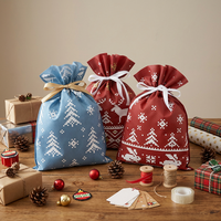 Huadefeng 100% PP Non Tissé Cadeau Emballage Sac Nouveau Design Logo Personnalisé Emballage De Noël pour Les Cadeaux De Vacances