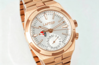 Montre mécanique automatique de luxe pour homme, boîtier en or rose, cadran blanc, affichage de la date, réserve de marche, haute qualité