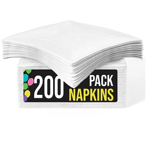100 serviettes <span class=keywords><strong>de</strong></span> cocktail jetables en <span class=keywords><strong>papier</strong></span>, couleur unie, pour usage quotidien, décoration <span class=keywords><strong>de</strong></span> fête, fournitures <span class=keywords><strong>de</strong></span> fête - Product Image 1