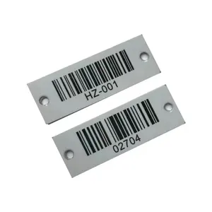 High quality metal aluminum foil qr code serial number label for laser engraving metal tag