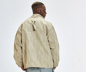 2021 가을 새로운 빈티지 카고 재킷 남성 멀티 포켓 플러스 사이즈 코트 야외 착용 하이킹 쉘 후드 필드 자켓 - Product Image 2