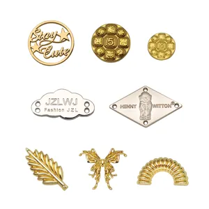 Fabriek Custom Merk Logo Metalen Labels Gegraveerd Metalen Tag Voor Kleding/Geschenkdoos