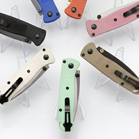 Couteau pliant E-Yon Mini 533 TYZ388 avec manche en nylon et fibre de verre industriel |   Couteau de camping OEM à lame drop point en acier 5Cr15Mov