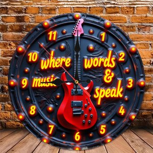 Round Wooden Wall <b>Clock</b> 25Cm Quiet Quartz Movement Home <b>Bedroom</b> Office Decor - Product Image 4