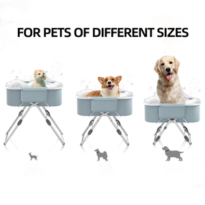 Logo personalizzato all'ingrosso regolabile Anti-scivolo pieghevole gatto <span class=keywords><strong>Pet</strong></span> Dog vasche da bagno - Product Image 3