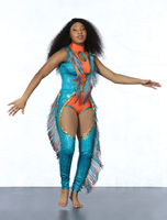 Derniers modèles d'uniformes de majorettes personnalisés, justaucorps bleus et oranges pour femmes adultes, OEM, compétition, franges