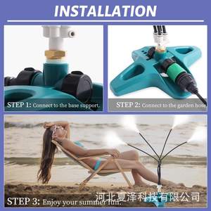 Sistema de Enfriamiento por Nebulización Xiaze, Microaspersor Portátil para Jardín, Nebulización Fina, Control Manual, Alimentado por Agua, Uso en Exteriores - Product Image 5