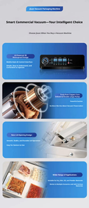 เครื่องซีลถุงสูญญากาศแบบห้องเดียวสำหรับอาหารเปียก อาหารแห้ง เนื้อสัตว์ อาหารทะเล - Product Image 4