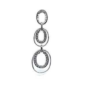 Pendentif Breloque de Haute Qualité en Or Blanc Massif 18K avec Diamant Véritable, Coupe Brillante, Grande Taille Ovale, Semi-Monture, Vente en Gros Chine, Idéal Cadeau - Product Image 3