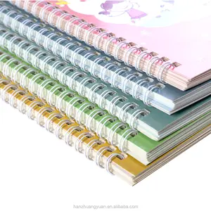 Caderno de papel espiral copiador reutilizável com 5 livros inclui pinças de canetas e 20 recargas de tinta mágica