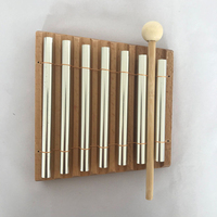 Campanas de Viento con Soporte, Instrumentos Musicales de Percusión, Campanas de Barra con Sonido Curativo, MOQ 50 Juegos