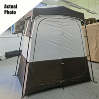 Tente de douche portable pop-up pour 2 personnes, cabine d'essayage extérieure, abri de toilette de camping, pliage instantané