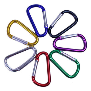 Mousquetons en alliage d'aluminium en forme de D, 5 tailles, crochets à dégagement rapide pour sacs, bagages, accessoires de voyage - Product Image 1