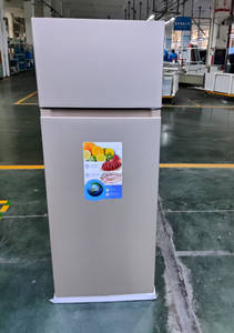 Réfrigérateur en acier inoxydable de 210 L avec distributeur d'eau Neveras Para El Hogar De 2 Puertas - Product Image 3