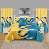 Nouvelle parure de lit imprimée de luxe, ensemble de draps 8 pièces, taille Queen, plusieurs couleurs disponibles