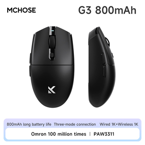 Chuột chơi game văn phòng không dây MCHOSE G3 2.4G/có dây, ba chế độ, nhẹ - Product Image 6