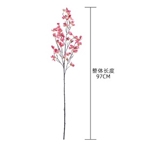 Fleur artificielle de cerisier Beauty Finger, blanc, rose clair, rose foncé, champagne, 60 cm, décoration d'intérieur, bouquet de mariage - Product Image 4