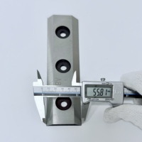 Lames industrielles personnalisées, couteaux de broyeur et de déchiqueteur robustes pour le traitement du plastique et du bois A8B