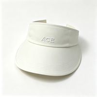 Topi Visor Olahraga Berpinggiran Lengkung ACE Embroidery Unisex, Cocok untuk Kuncir Kuda, Pelindung UV, untuk Lari, Bepergian, dan Aktivitas Luar Ruangan, Dapat Disesuaikan
