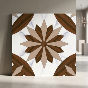 400x400mm High Glossy Creta Beige Ceramic Floor Tiles 40x40cm Porcelain Interior Flooring from India - Product Image 1