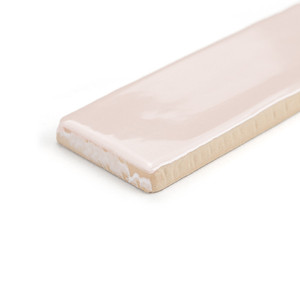 Piastrella Creta 25 Rosa 5x25 Cm 9 Mm Lucida con Bordi Irregolari - Product Image 3