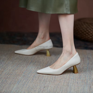 Baotou <b>Dance</b> Sandals Spring/Summer New Fairy Wind Pointy Thin Back Empty Single Shoe Women's High <b>Heels</b> - Product Image 3