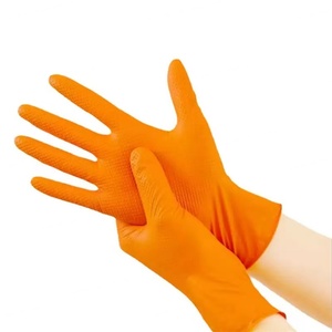100 pièces/boîte, gants de sécurité en nitrile orange, vente en gros, gants pour usage mécanique et industriel, vente en gros directe d'usine, personnalisables - Product Image 5