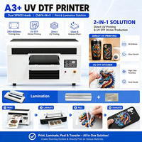 Impresora UV DTF A3+ CMYK con Barniz Blanco para Regalos Personalizados, Botellas, Fundas para Teléfonos y Pegatinas para Pequeñas Empresas