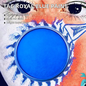 <span class=keywords><strong>Peinture</strong></span> pour le <span class=keywords><strong>visage</strong></span> et le corps à base d'eau, <span class=keywords><strong>acrylique</strong></span> bleue, sûre, non toxique, pour enfants, festivals, fêtes, Halloween, maquillage DIY - Product Image 2