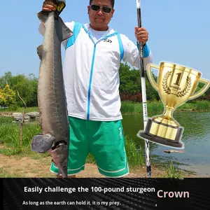 Qianchuan Lakeコイ釣りロッド12H19超軽量カーボンルアーロッドハードアクションボトム釣りシルバー & ブラックコイ用 - Product Image 3