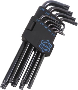 9-Mảnh Metric Torx Sao Allen Cờ Lê Thiết Lập Crv T10-T50 Hex Phím Tự Làm Cấp Cho Sửa Chữa - Product Image 1