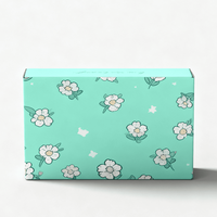 Boîtes d'expédition postales de produits de beauté Emballage postal personnalisé en carton ondulé cosmétique de couleur verte avec logo