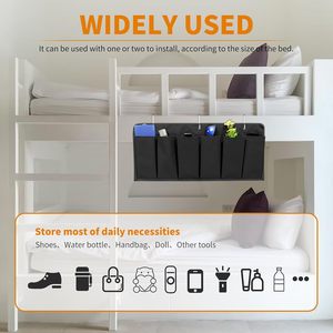 <b>Shoe</b> Pockets 6 Large Pockets Heavy Duty Hanging Bedside <b>Storage</b> Organizer With Sturdy Hooks For <b>Shoes</b> Toys Tools - Product Image 4