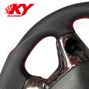 Volante Personalizado de Fibra de Carbono Roja para Ford Focus ST RS GCC 2008-2014, Accesorios para Automóviles - Product Image 2
