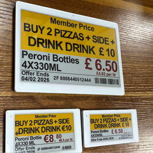 Etiquetas Electrónicas de Precio Digitales con Pantalla de Tinta Electrónica de 2.9 Pulgadas, Sistema ESL EAS de 2.4 GHz, Novedades en Productos para Tiendas de Frutas - Product Image 1