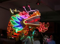 Lumière LED Dragon & Danse du Lion Chinois Performance Festivals et Bar Célébrations Party Supplies