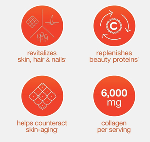 Tabletas de Colágeno 6000mg, Fórmula para Piel, Cabello y Uñas, Enriquecidas con Vitamina C, Tabletas Blanqueadoras para Cabello, Uñas y Piel - Product Image 6