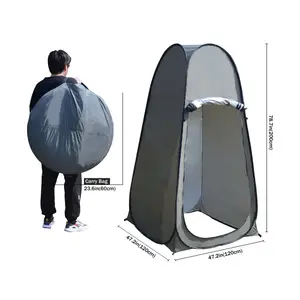 Grobhandel im Freien tragbare Pop-up Privatsphare Shelters Zimmer Toliet De Tente Dusche Zelt Camping mit Trage tasche