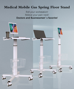 <span class=keywords><strong>Chariot</strong></span> pour ordinateur portable Support médical avec roues Ressort à gaz Hauteur réglable Support roulant pour ordinateur portable Chariots <span class=keywords><strong>Chariot</strong></span> médical pour tablette - Product Image 3