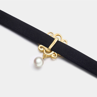 Colliers ras du cou tendance SA Jewelry, en tissu, avec disque en filigrane, perle en forme de larme, argent 925, style bohème pour femme, anti-ternissement, usage quotidien 2026