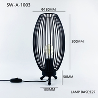 Lampe de chevet LED créative moderne nordique vintage 220V personnalisée pour chambre à coucher d'hôtel