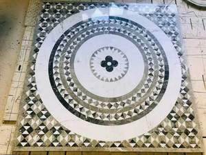 Médaillons ronds modernes polis Goldtop à motifs découpés au jet d'eau pour murs et sols d'hôtels - Product Image 3