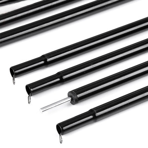 <b>Tent</b> Support <b>Poles</b> 2 Meter Set With Guy Ropes And Pegs For Camping Outdoor Use - Product Image 2