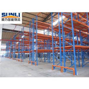 מערכות מדפים לאחסון במחסן, פלדה מגולגלת קרה, מצופה אבקה, עמידות גבוהה, מדפי משטחים סלקטיביים - Product Image 4