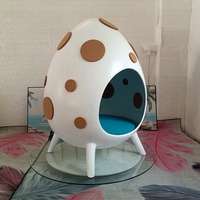 Nouvelles Innovations 2025 : Chaise d'appoint de loisirs créative et personnalisée en PRV, en forme d'œuf creux, pour aires de jeux pour enfants