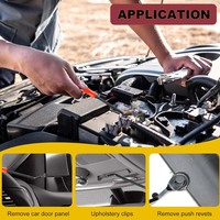 100 PCS Clips de retenue de pare-chocs de voiture à vis enfichables Kit de rivets en nylon de 6 types avec 5 dissolvants de fixation pour de nombreux véhicules