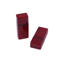 Offre Spéciale – Boîtier Rouge 17*9mm pour Tampon Flash de Poche, Fournitures de Tampons en Caoutchouc Photosensibles Personnalisés, Boîtier de Tampon de Bureau OEM avec Tampon de 7mm d'Épaisseur