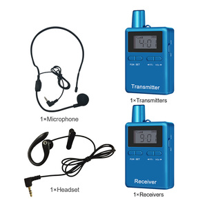 Guide touristique portable sans fil émetteur talkie-walkie interphone numérique 4G et 2.4G avec fonction de charge pour les conférences - Product Image 6
