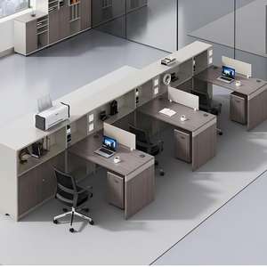 โต๊ะทำงานผู้บริหารไม้สไตล์โมเดิร์นขายส่ง ปรับแต่งสีได้ ทนทาน พร้อมที่เก็บของ เหมาะสำหรับโรงแรม สำนักงานกฎหมาย และบริษัท - Product Image 5